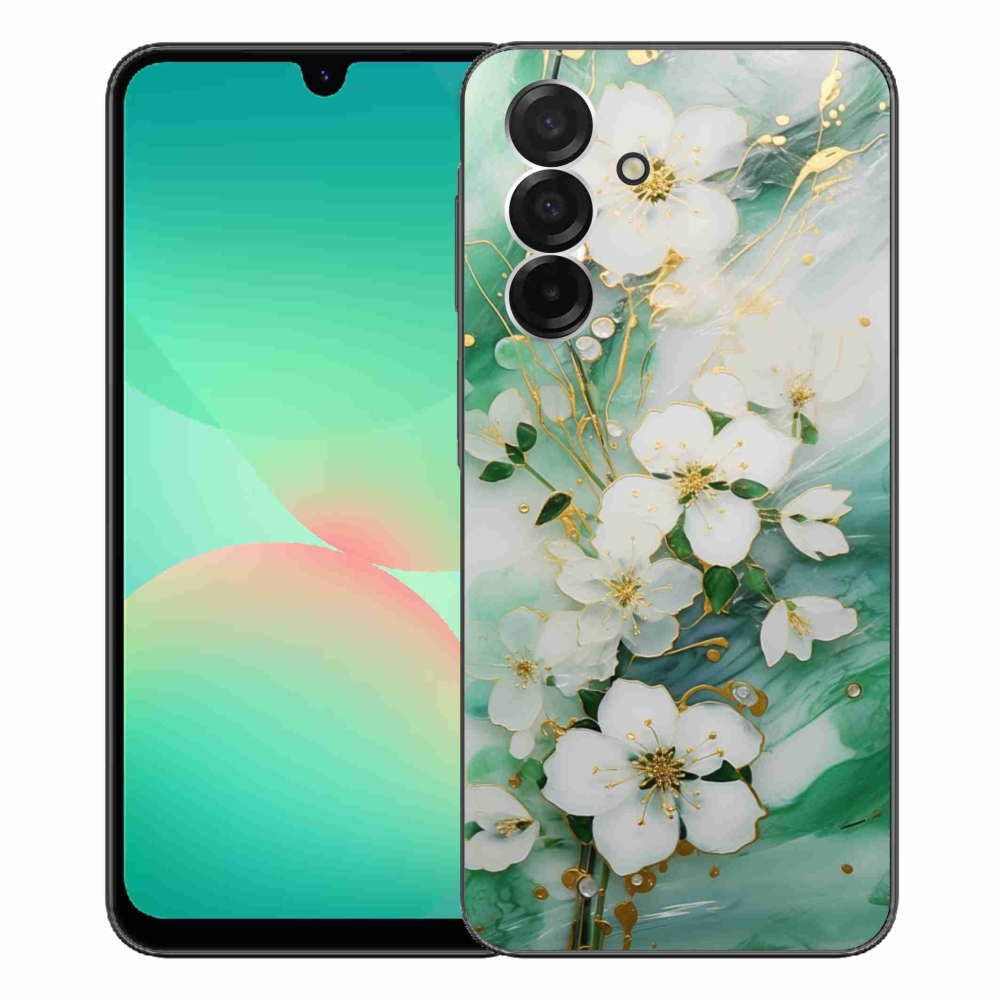 Gelový kryt mmCase na Samsung Galaxy A26 5G - něžné květy