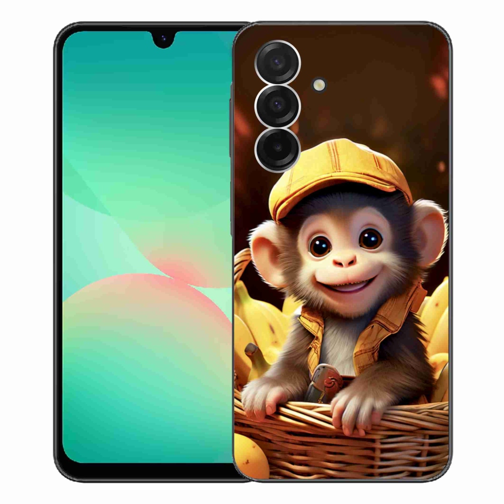 Gelový kryt mmCase na Samsung Galaxy A26 5G - opice v košíku