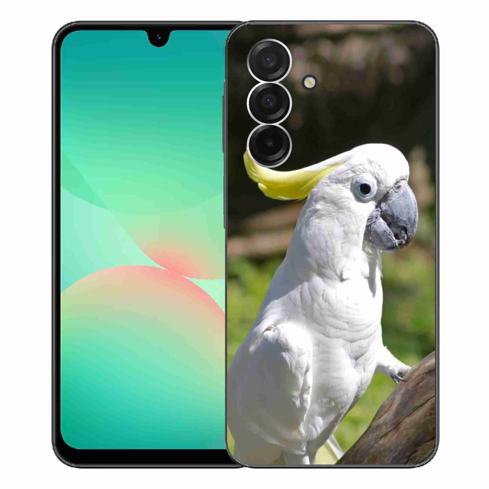 Gelový kryt mmCase na Samsung Galaxy A26 5G - papoušek kakadu 2