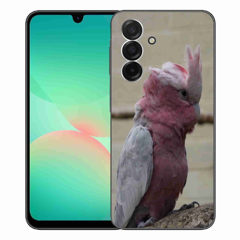 Gelový kryt mmCase na Samsung Galaxy A26 5G - papoušek kakadu růžový
