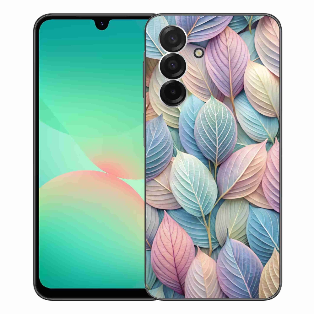 Gelový kryt mmCase na Samsung Galaxy A26 5G - pastelové listy
