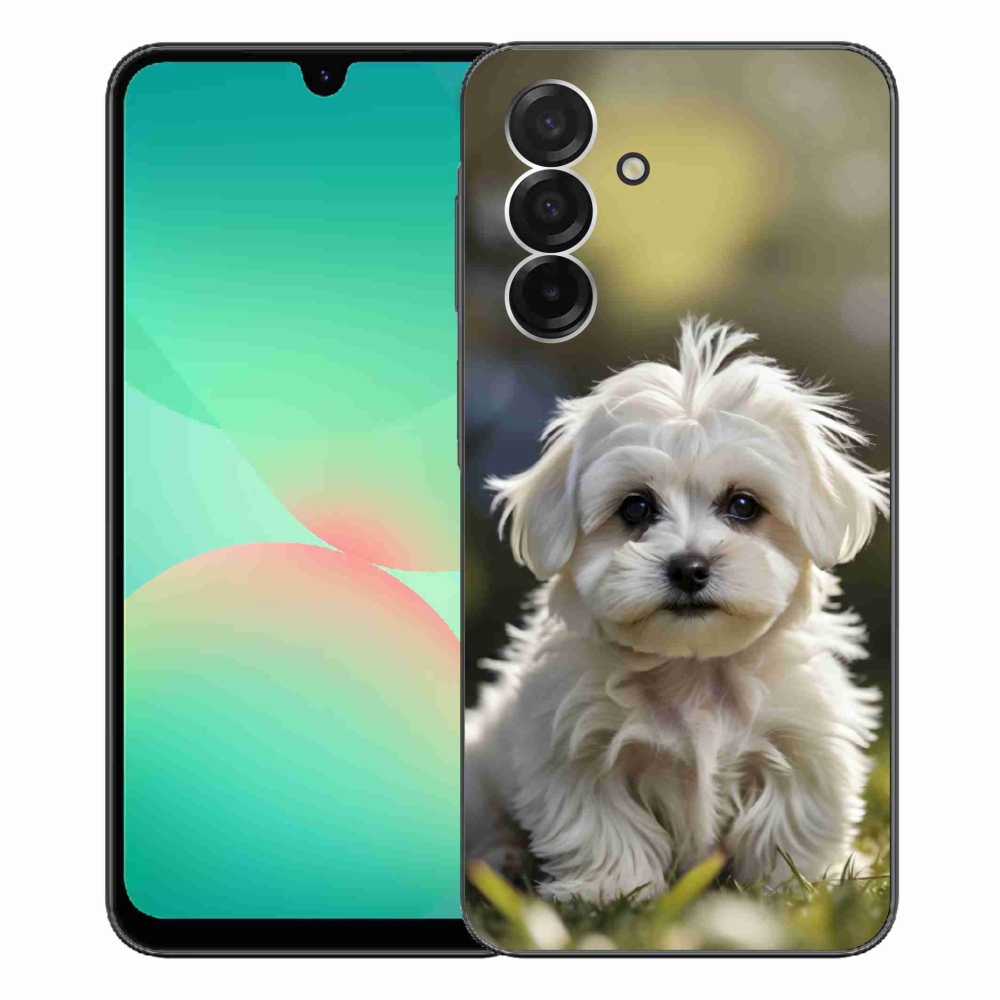 Gelový kryt mmCase na Samsung Galaxy A26 5G - roztomilý maltézský psík
