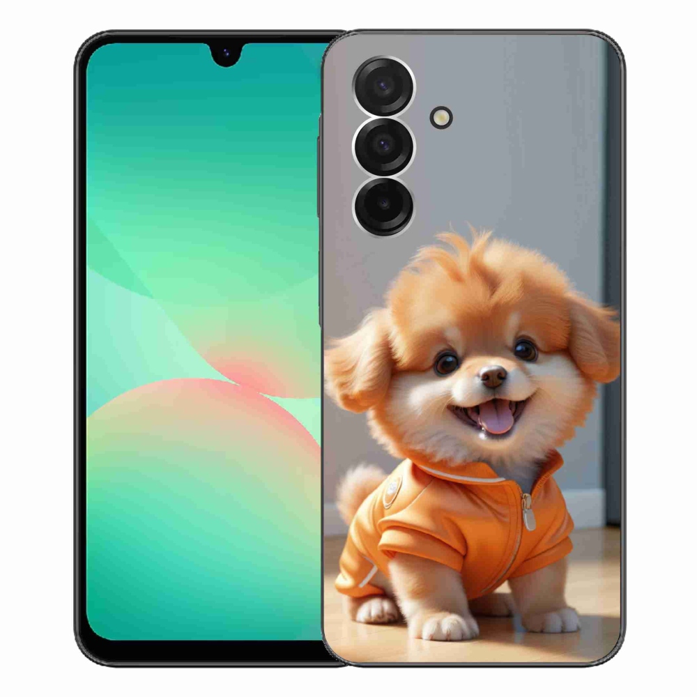 Gelový kryt mmCase na Samsung Galaxy A26 5G - roztomilý pomeranian v mikině