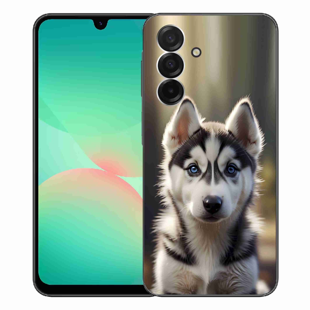 Gelový kryt mmCase na Samsung Galaxy A26 5G - roztomilý sibiřský husky