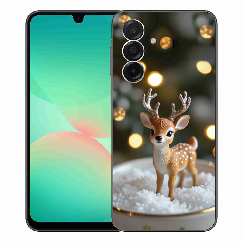 Gelový kryt mmCase na Samsung Galaxy A26 5G - roztomilý vánoční jelen
