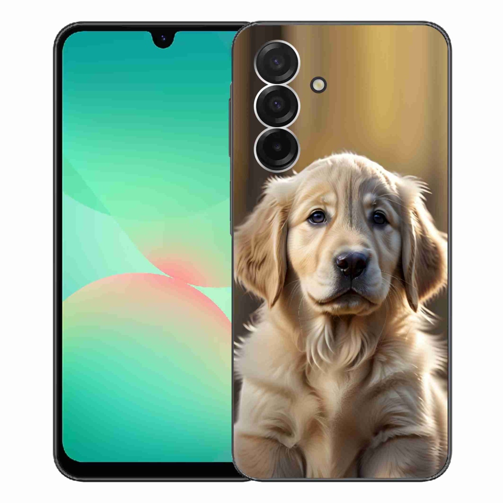 Gelový kryt mmCase na Samsung Galaxy A26 5G - roztomilý zlatý retrívr