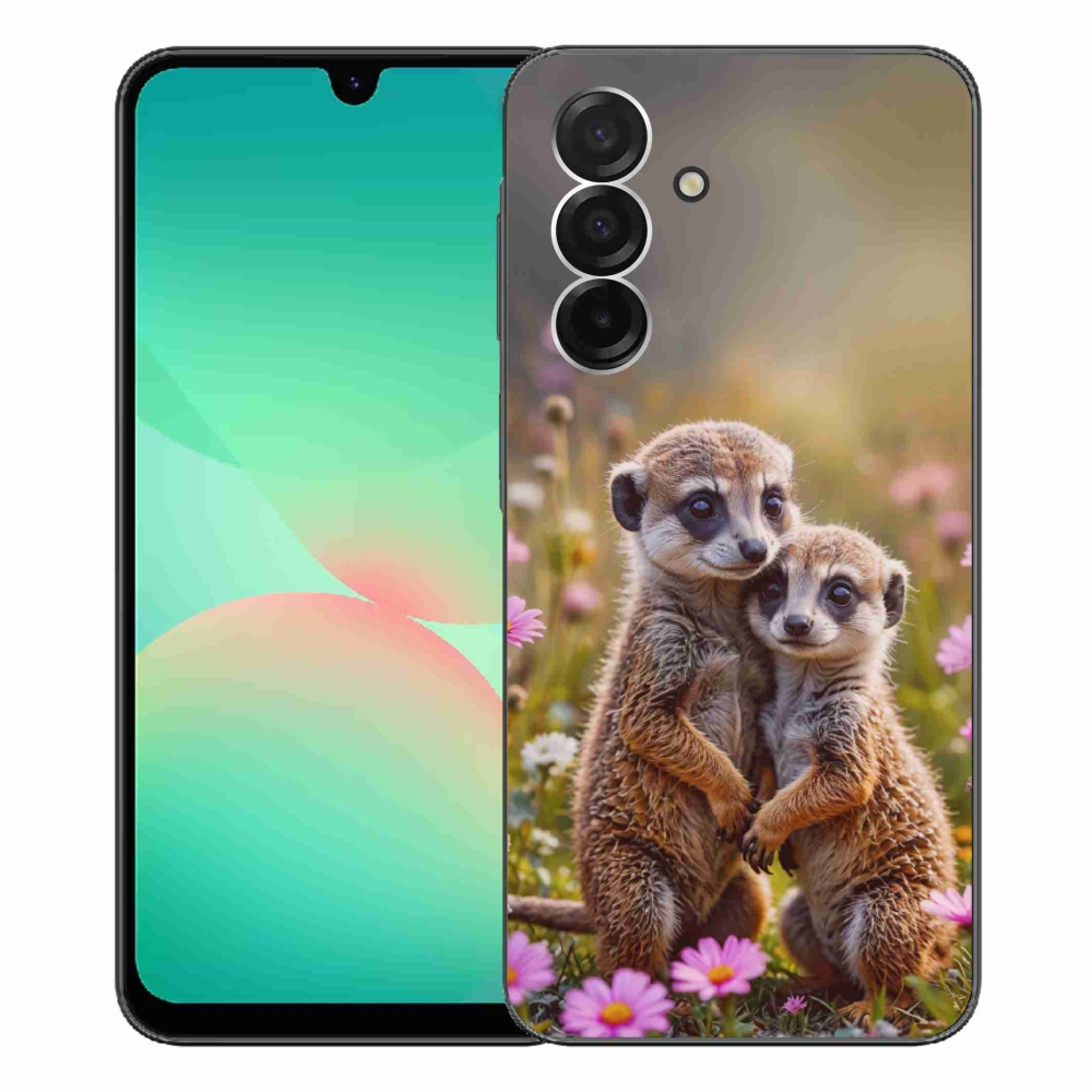 Gelový kryt mmCase na Samsung Galaxy A26 5G - surikatí duo