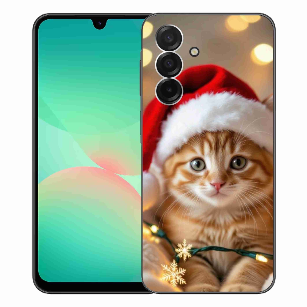 Gelový kryt mmCase na Samsung Galaxy A26 5G - vánoční kotě