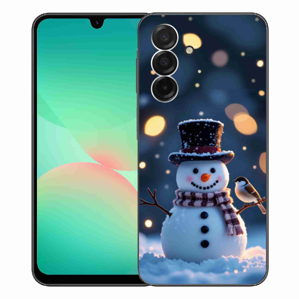 Gelový kryt mmCase na Samsung Galaxy A26 5G - vánoční sněhulák