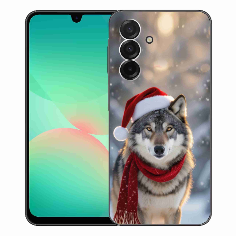 Gelový kryt mmCase na Samsung Galaxy A26 5G - vánoční vlk