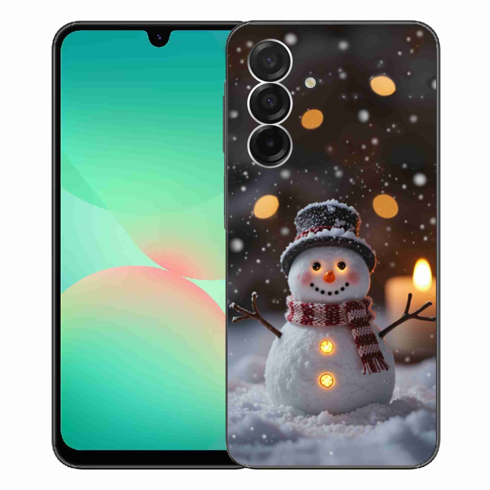 Gelový kryt mmCase na Samsung Galaxy A26 5G - veselý sněhulák