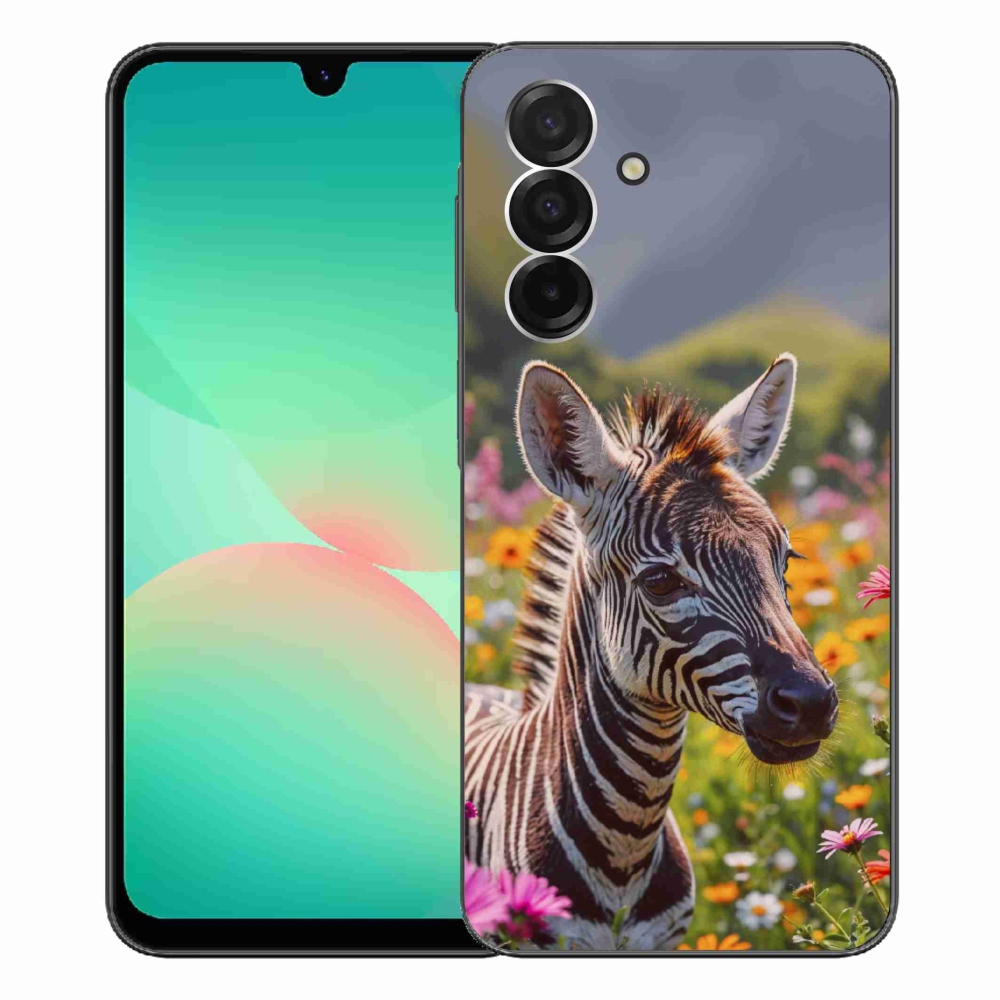 Gelový kryt mmCase na Samsung Galaxy A26 5G - zebra na louce