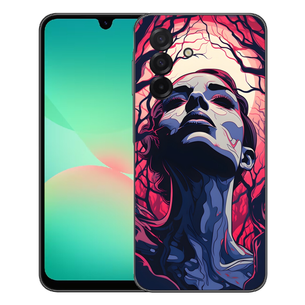 Gelový kryt mmCase na Samsung Galaxy A27 5G - abstraktní obličej