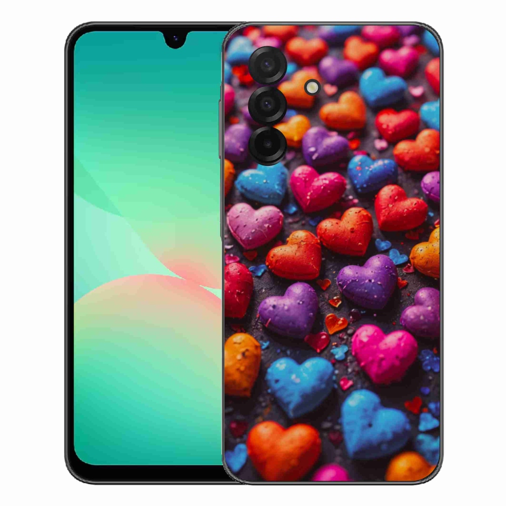 Gelový kryt mmCase na Samsung Galaxy A27 5G - barevná srdce