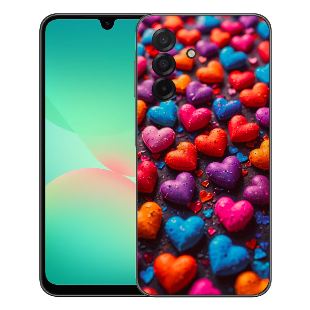 Gelový kryt mmCase na Samsung Galaxy A27 5G - barevná srdce