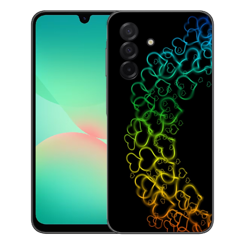 Gelový kryt mmCase na Samsung Galaxy A27 5G - barevná srdíčka