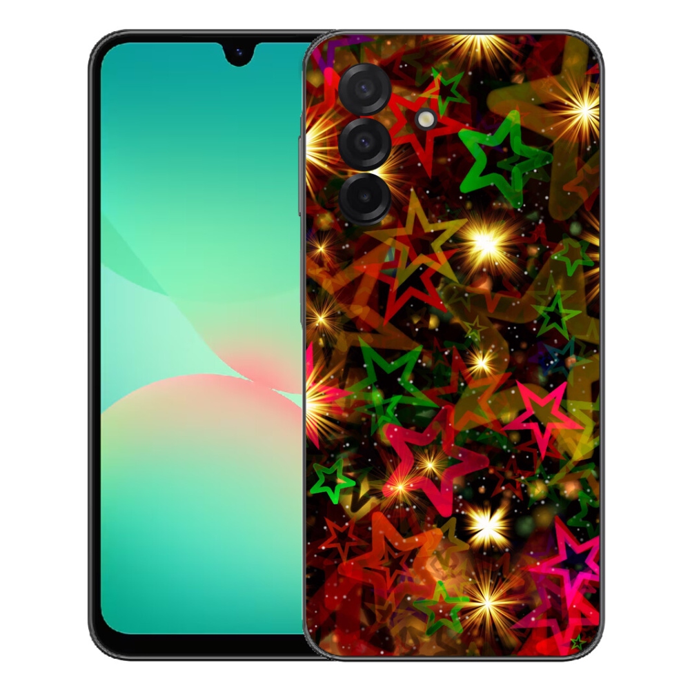 Gelový kryt mmCase na Samsung Galaxy A27 5G - barevné hvězdičky