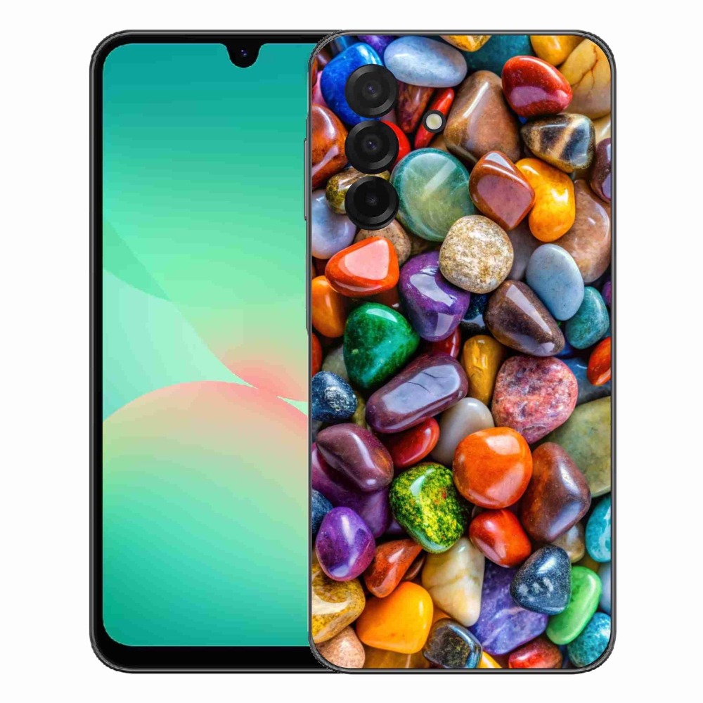 Gelový kryt mmCase na Samsung Galaxy A27 5G - barevné kamínky