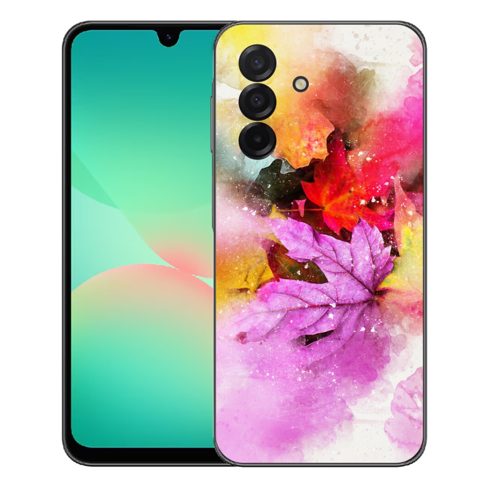 Gelový kryt mmCase na Samsung Galaxy A27 5G - barevné listy