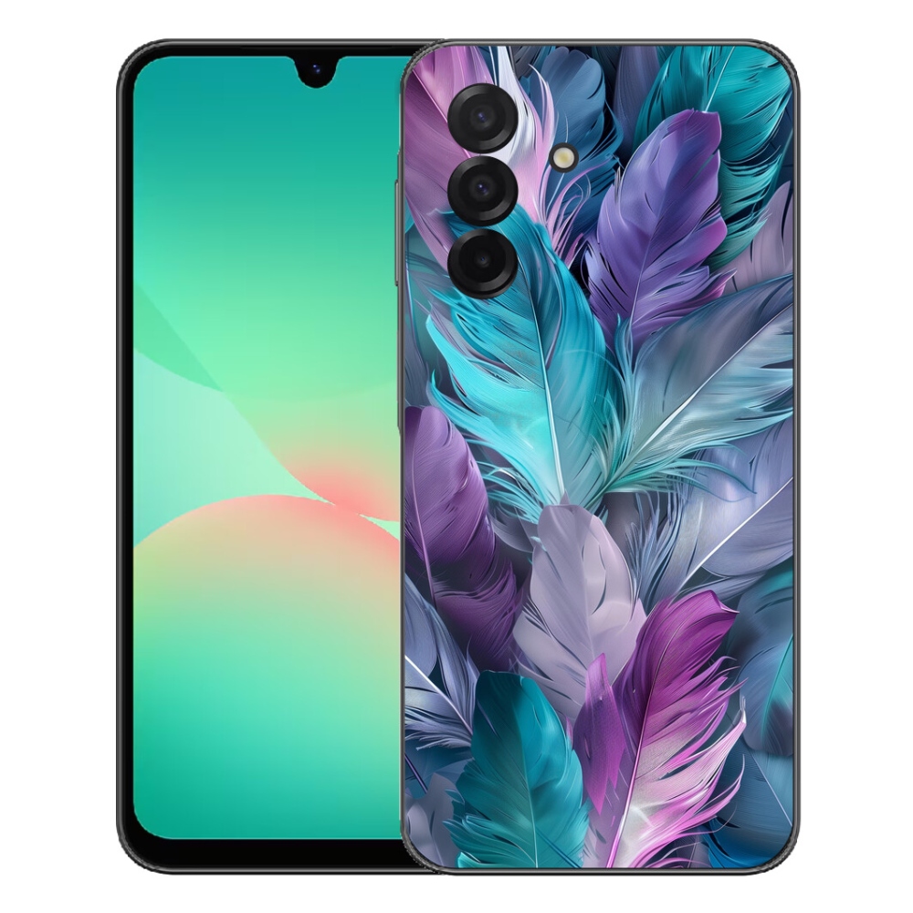 Gelový kryt mmCase na Samsung Galaxy A27 5G - barevné peří 2