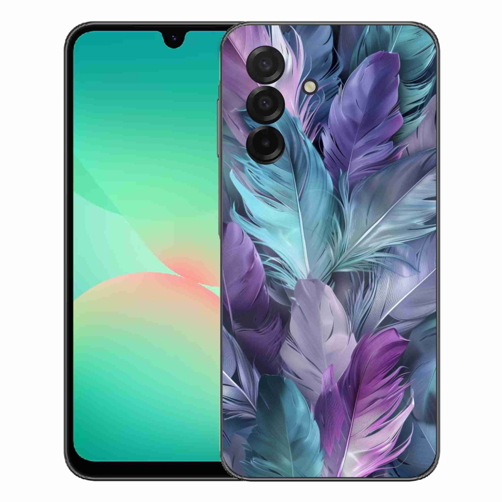 Gelový kryt mmCase na Samsung Galaxy A27 5G - barevné peří 2