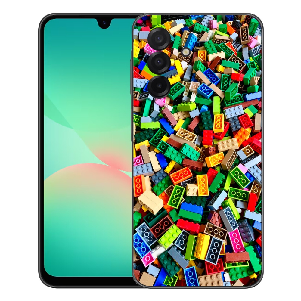 Gelový kryt mmCase na Samsung Galaxy A27 5G - barevné stavební kostky