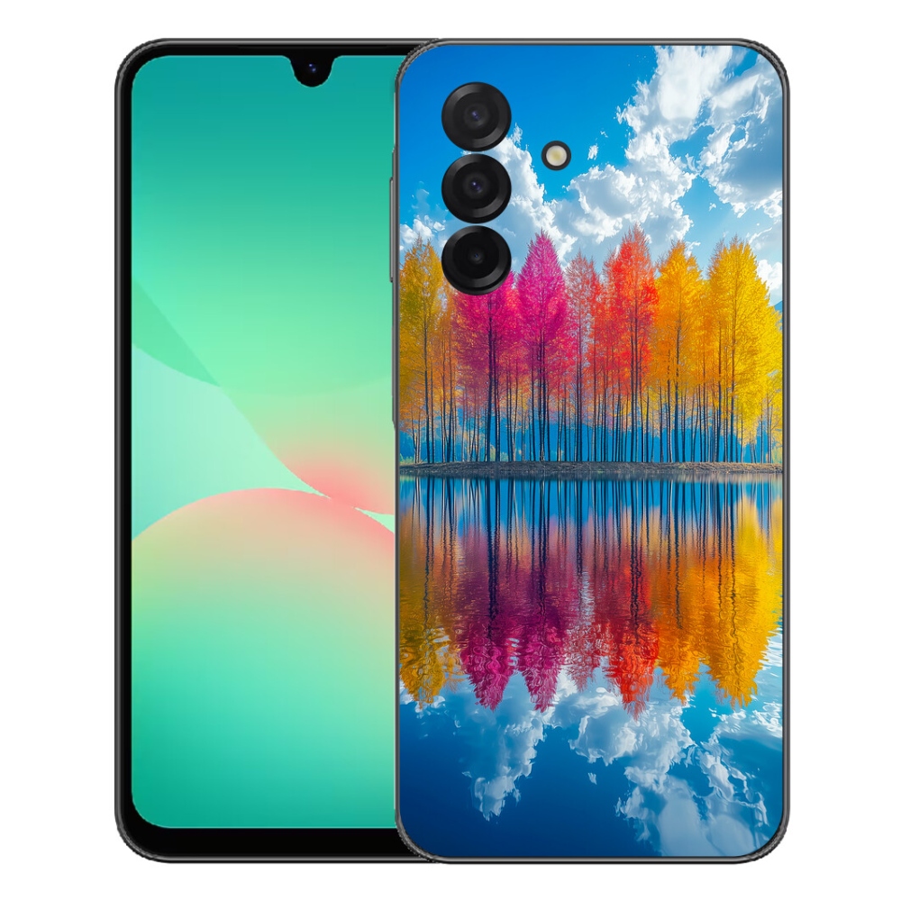 Gelový kryt mmCase na Samsung Galaxy A27 5G - barevné stromy
