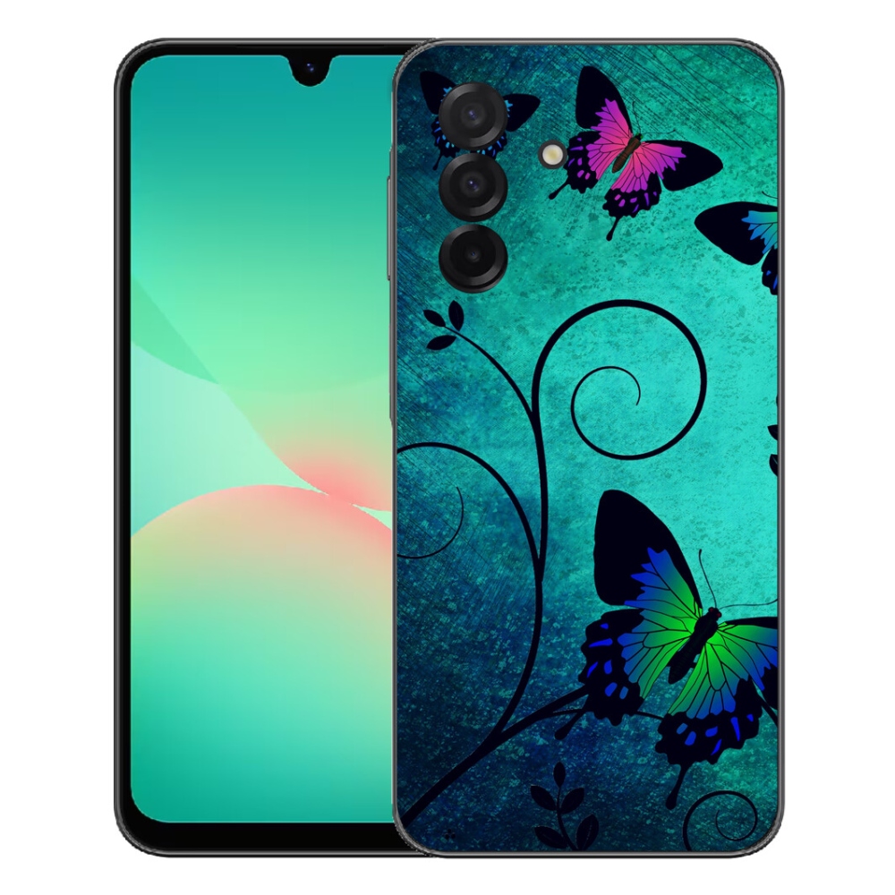 Gelový kryt mmCase na Samsung Galaxy A27 5G - barevní motýli