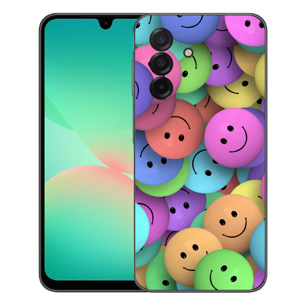 Gelový kryt mmCase na Samsung Galaxy A27 5G - barevní smajlíci