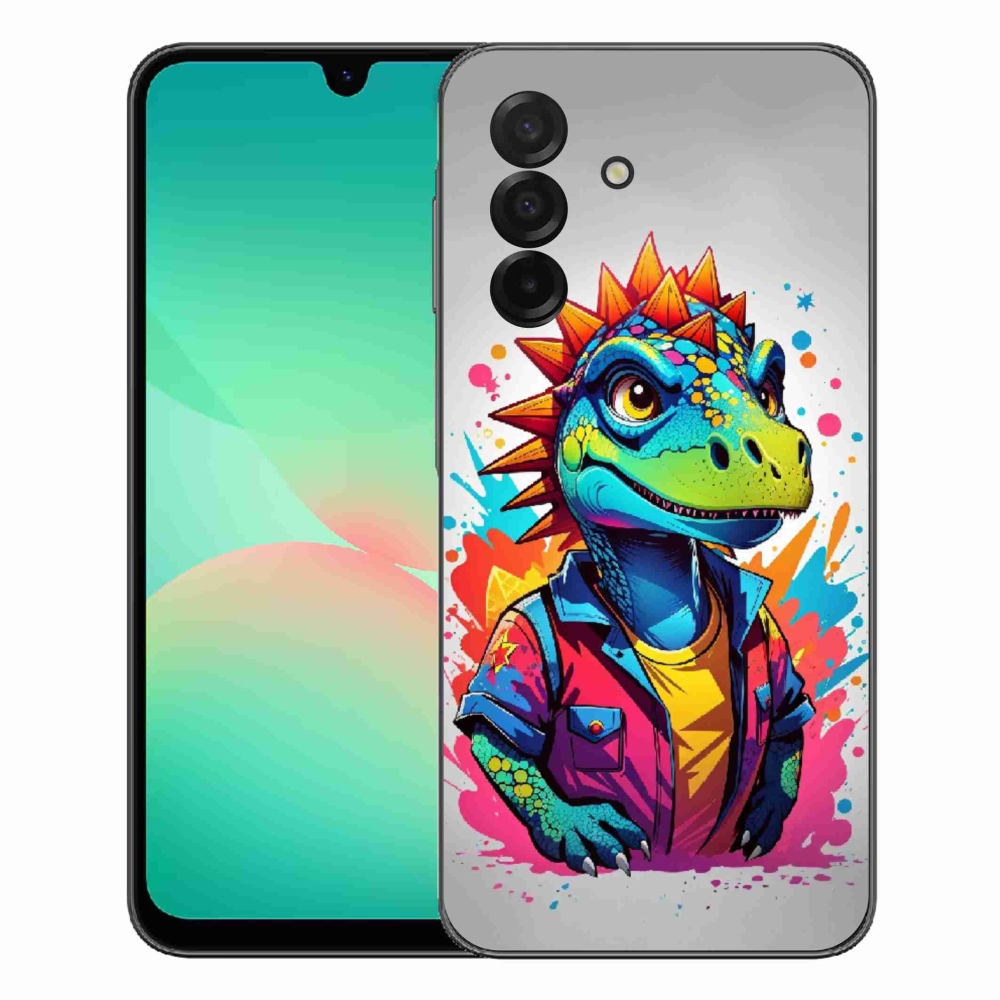 Gelový kryt mmCase na Samsung Galaxy A27 5G - barevný dinosaurus