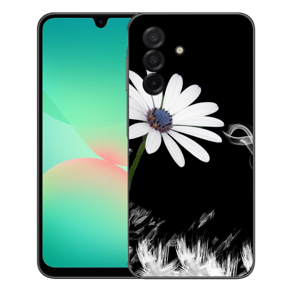 Gelový kryt mmCase na Samsung Galaxy A27 5G - bílá květina