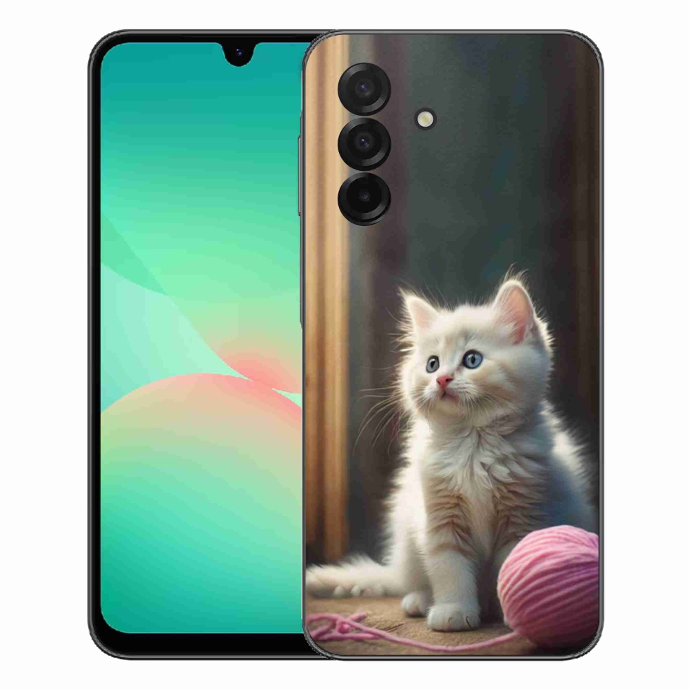 Gelový kryt mmCase na Samsung Galaxy A27 5G - bílé kotě 2