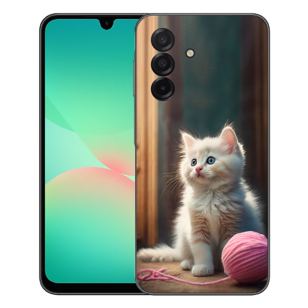 Gelový kryt mmCase na Samsung Galaxy A27 5G - bílé kotě 2