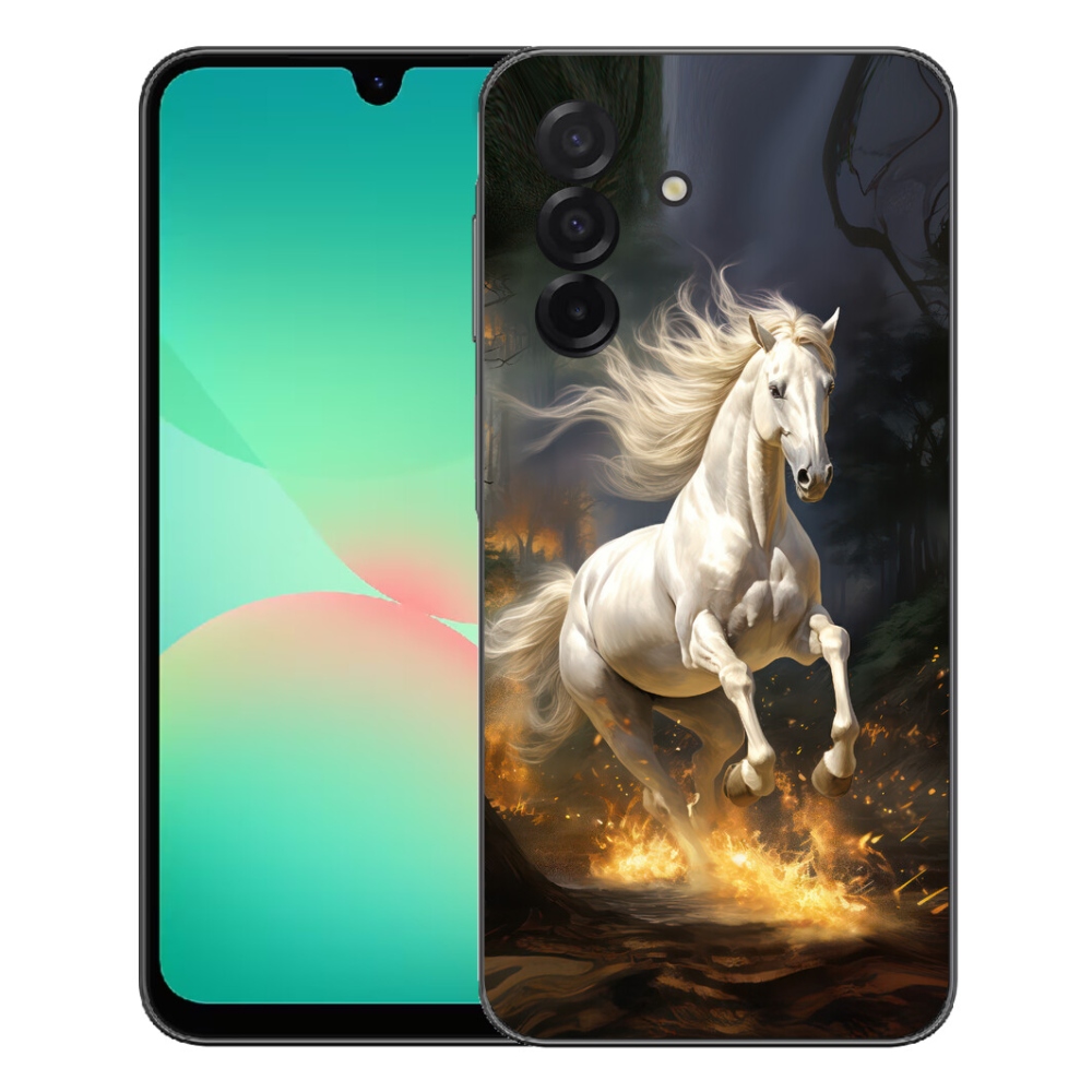 Gelový kryt mmCase na Samsung Galaxy A27 5G - bílý kůň 2