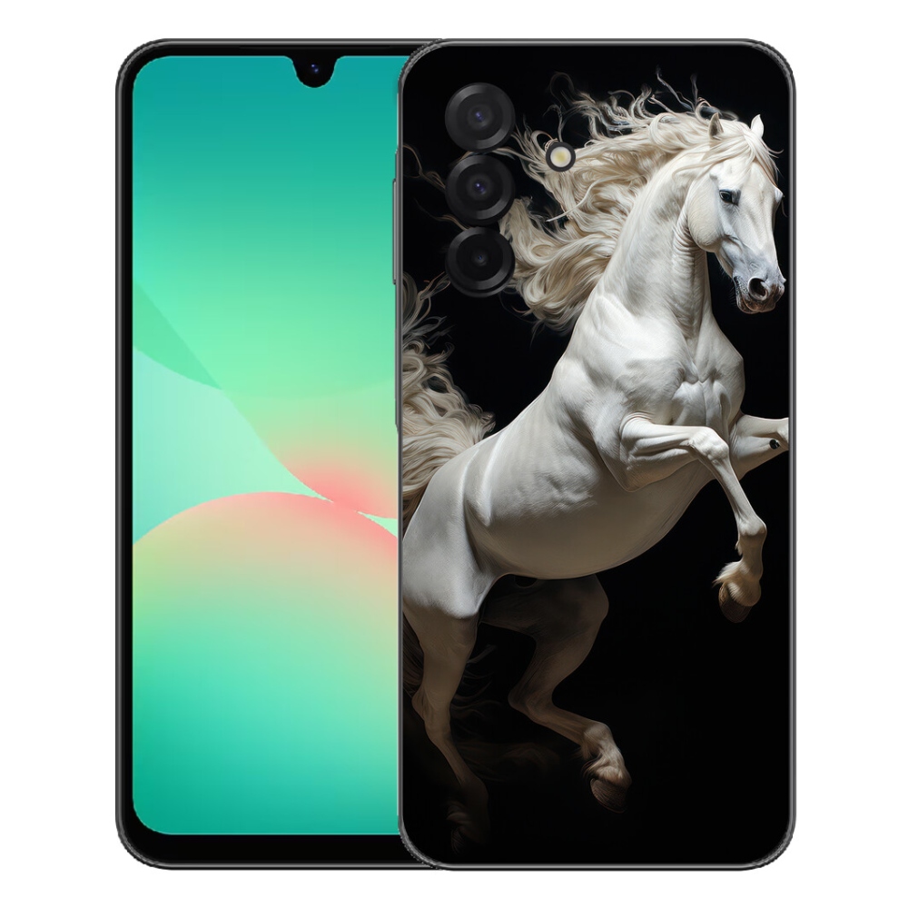 Gelový kryt mmCase na Samsung Galaxy A27 5G - bílý kůň 4