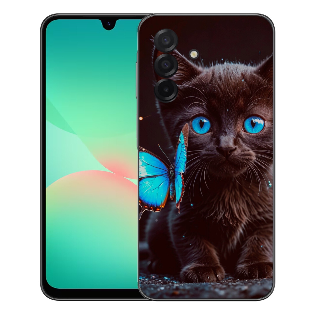 Gelový kryt mmCase na Samsung Galaxy A27 5G - černé kotě 3