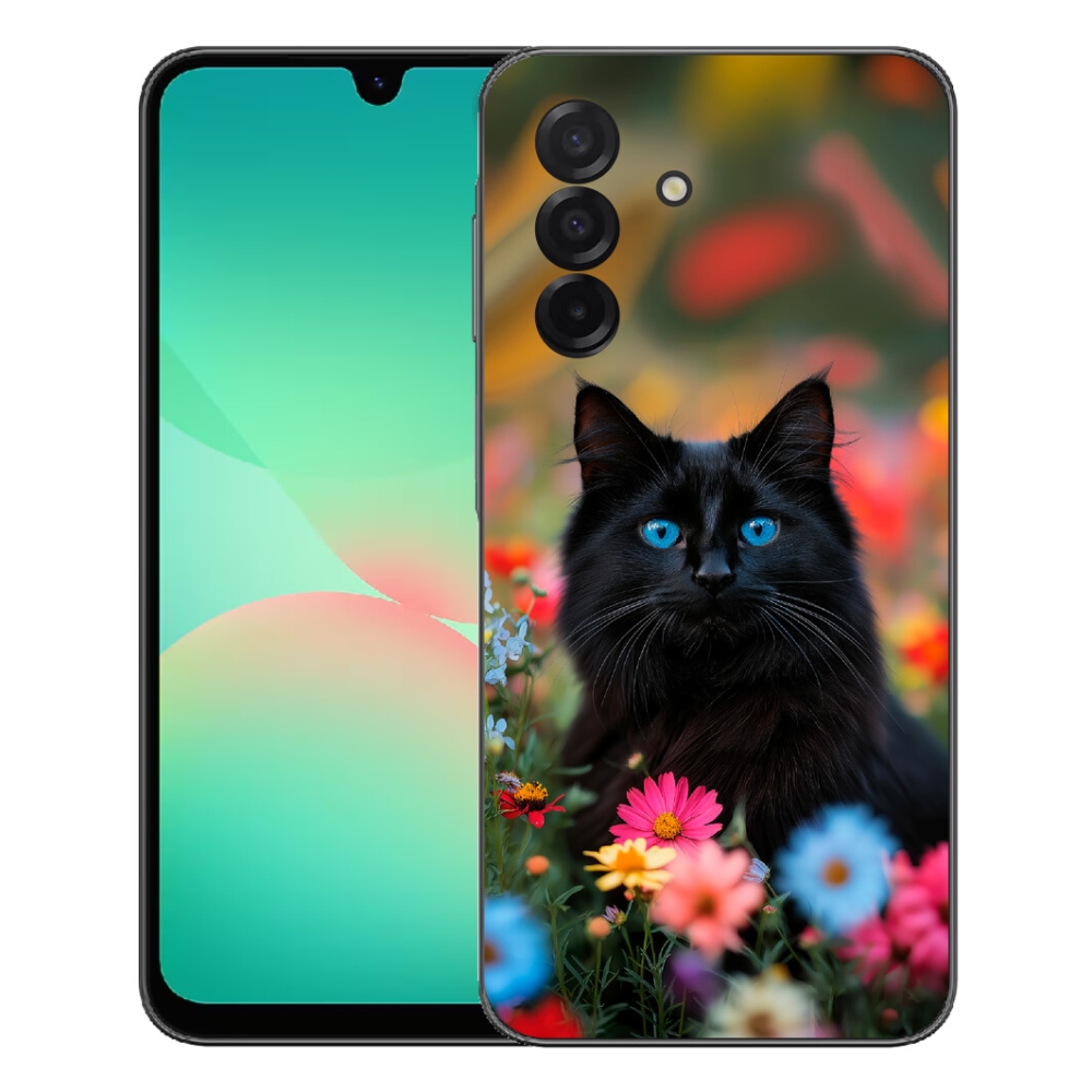 Gelový kryt mmCase na Samsung Galaxy A27 5G - černé kotě 4