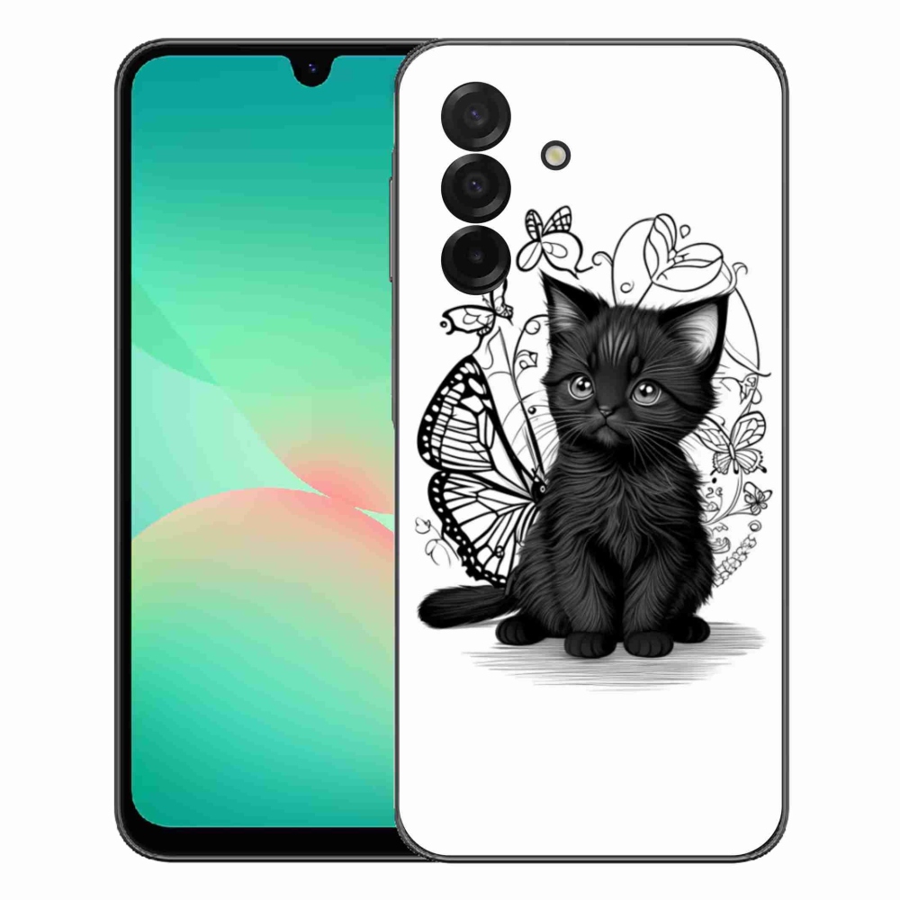 Gelový kryt mmCase na Samsung Galaxy A27 5G - černé kotě