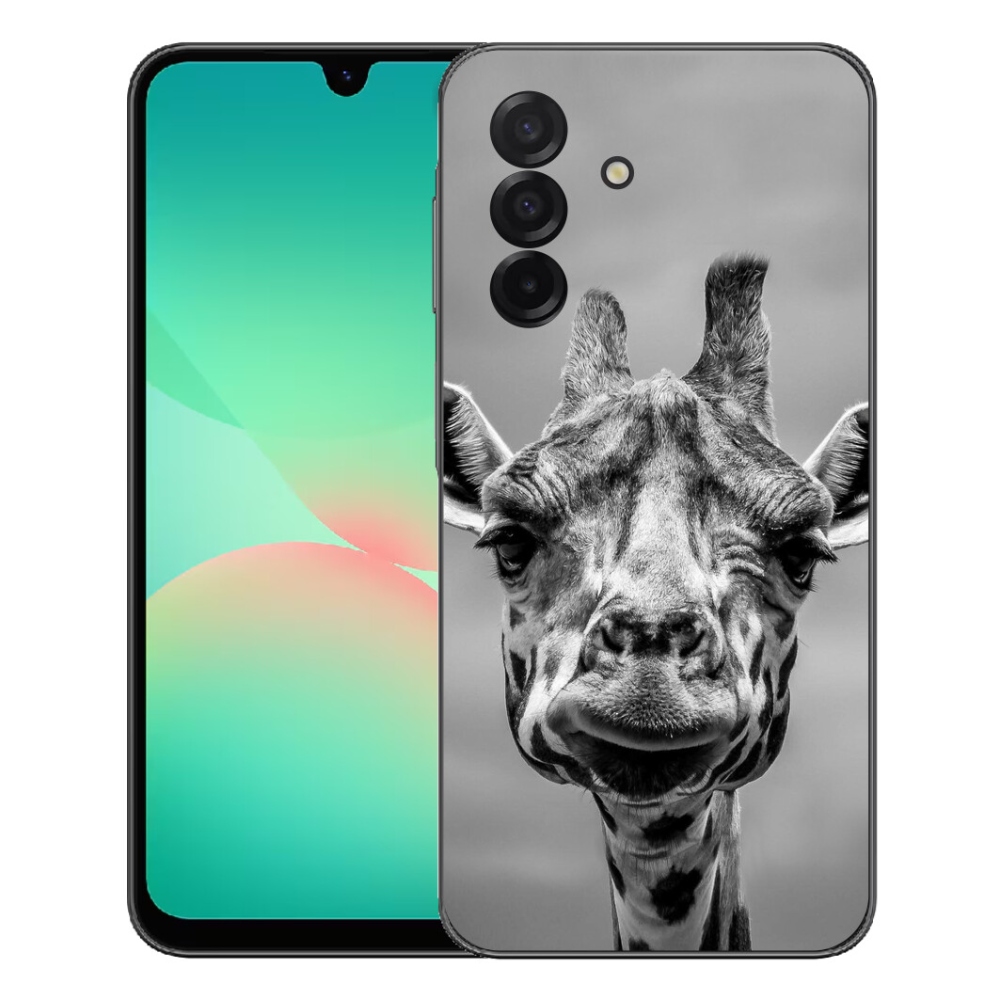 Gelový kryt mmCase na Samsung Galaxy A27 5G - černobílá žirafa