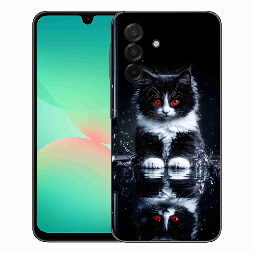 Gelový kryt mmCase na Samsung Galaxy A27 5G - černobílé kotě