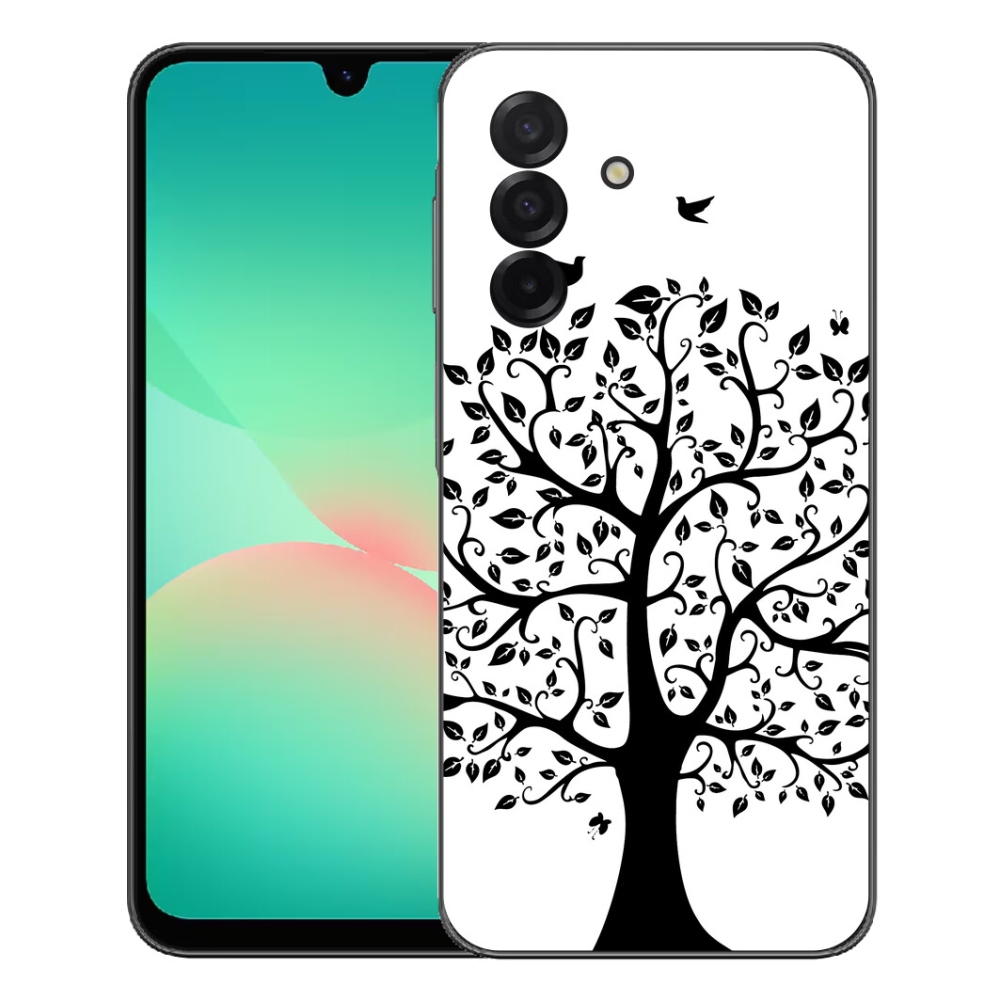 Gelový kryt mmCase na Samsung Galaxy A27 5G - černobílý strom