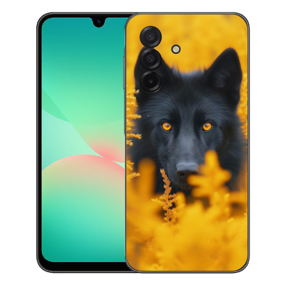 Gelový kryt mmCase na Samsung Galaxy A27 5G - černý vlk 2