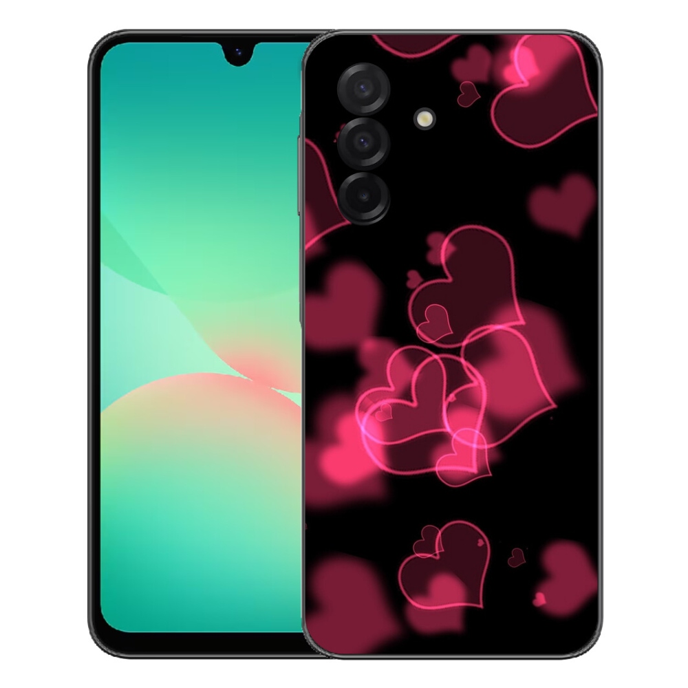 Gelový kryt mmCase na Samsung Galaxy A27 5G - červená srdíčka