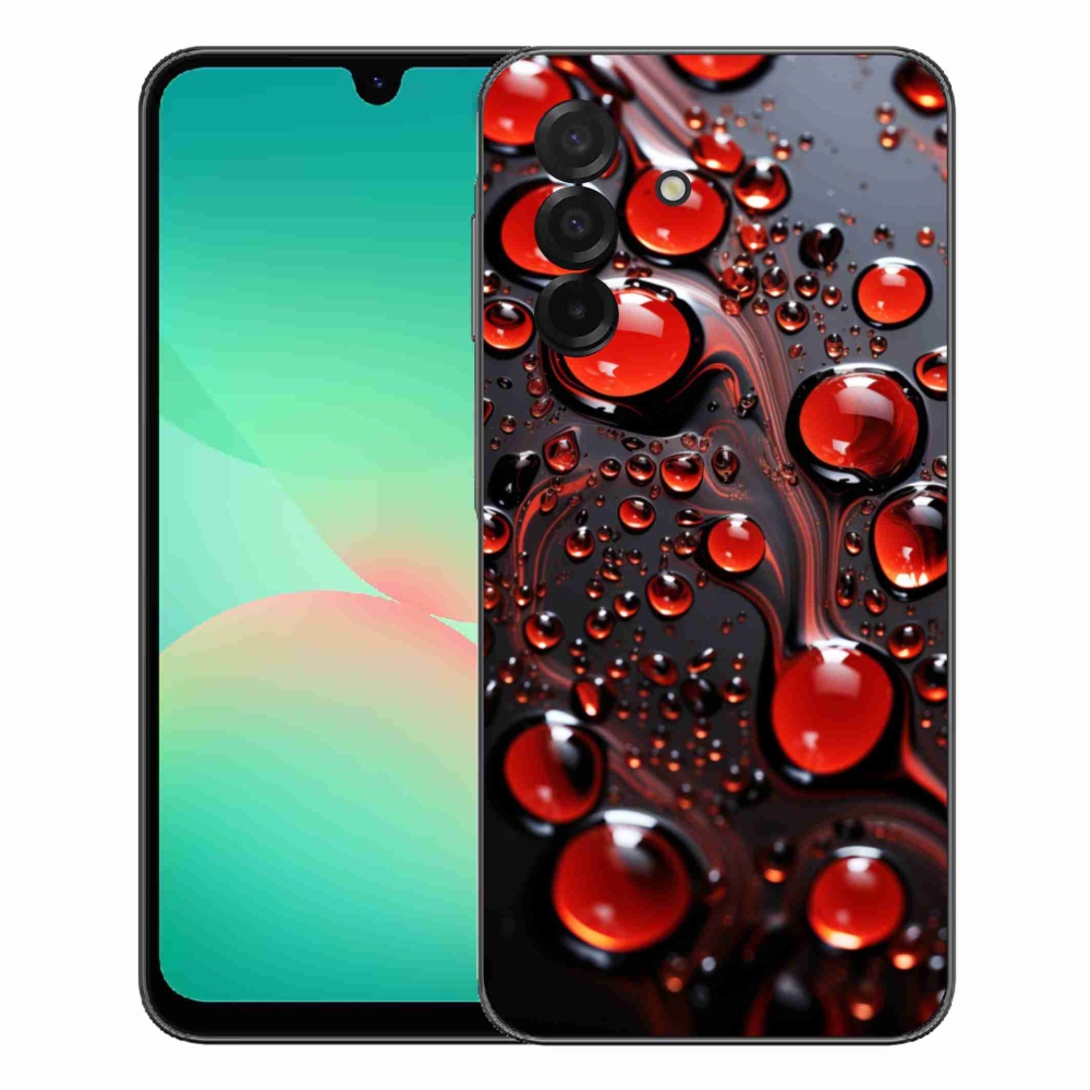 Gelový kryt mmCase na Samsung Galaxy A27 5G - červené kapky 2