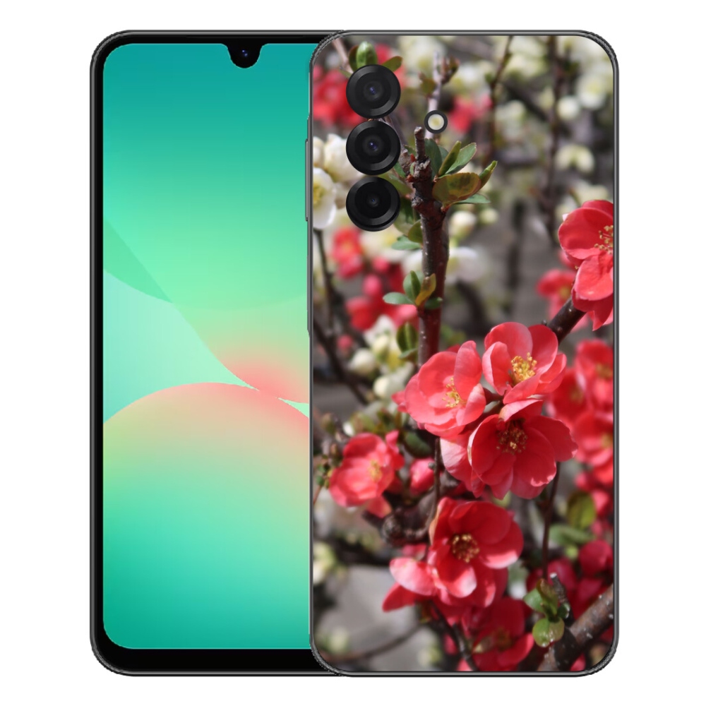 Gelový kryt mmCase na Samsung Galaxy A27 5G - červené květy