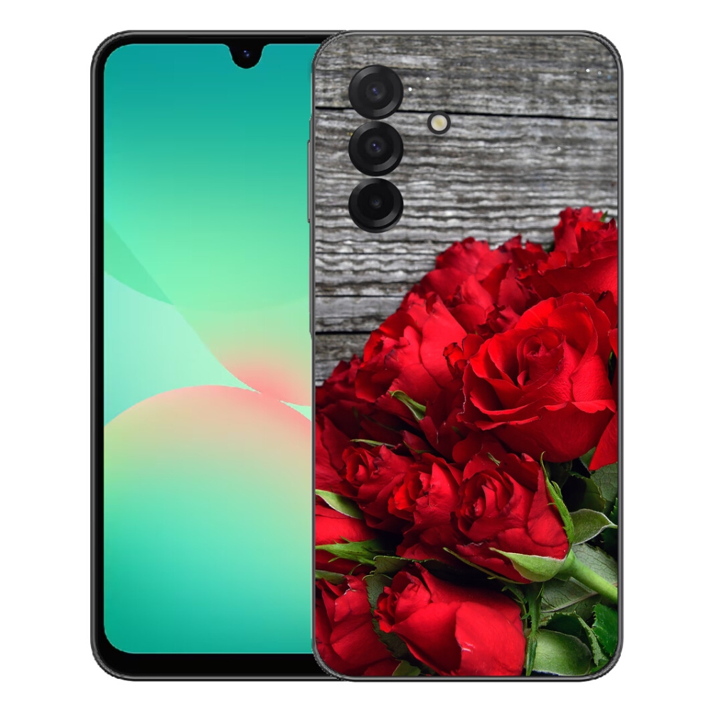 Gelový kryt mmCase na Samsung Galaxy A27 5G - červené růže