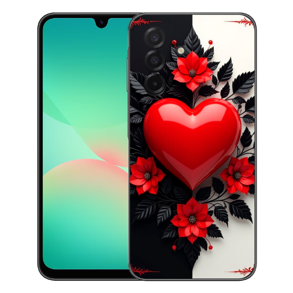 Gelový kryt mmCase na Samsung Galaxy A27 5G - červené srdce