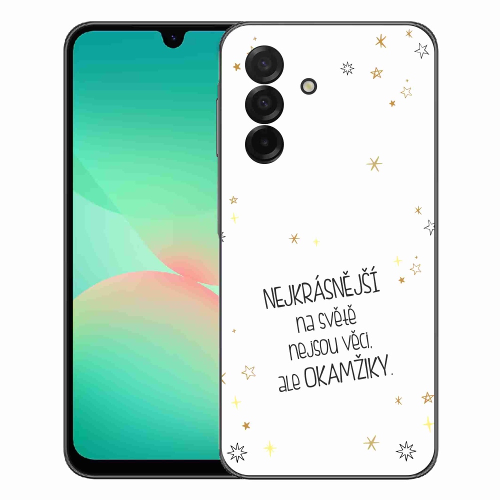 Gelový kryt mmCase na Samsung Galaxy A27 5G - citát 4 bílé pozadí