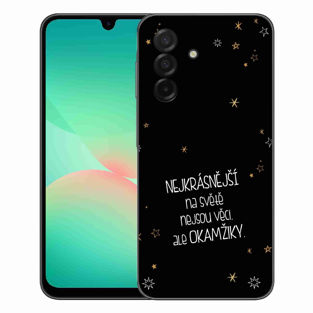 Gelový kryt mmCase na Samsung Galaxy A27 5G - citát 4 černé pozadí