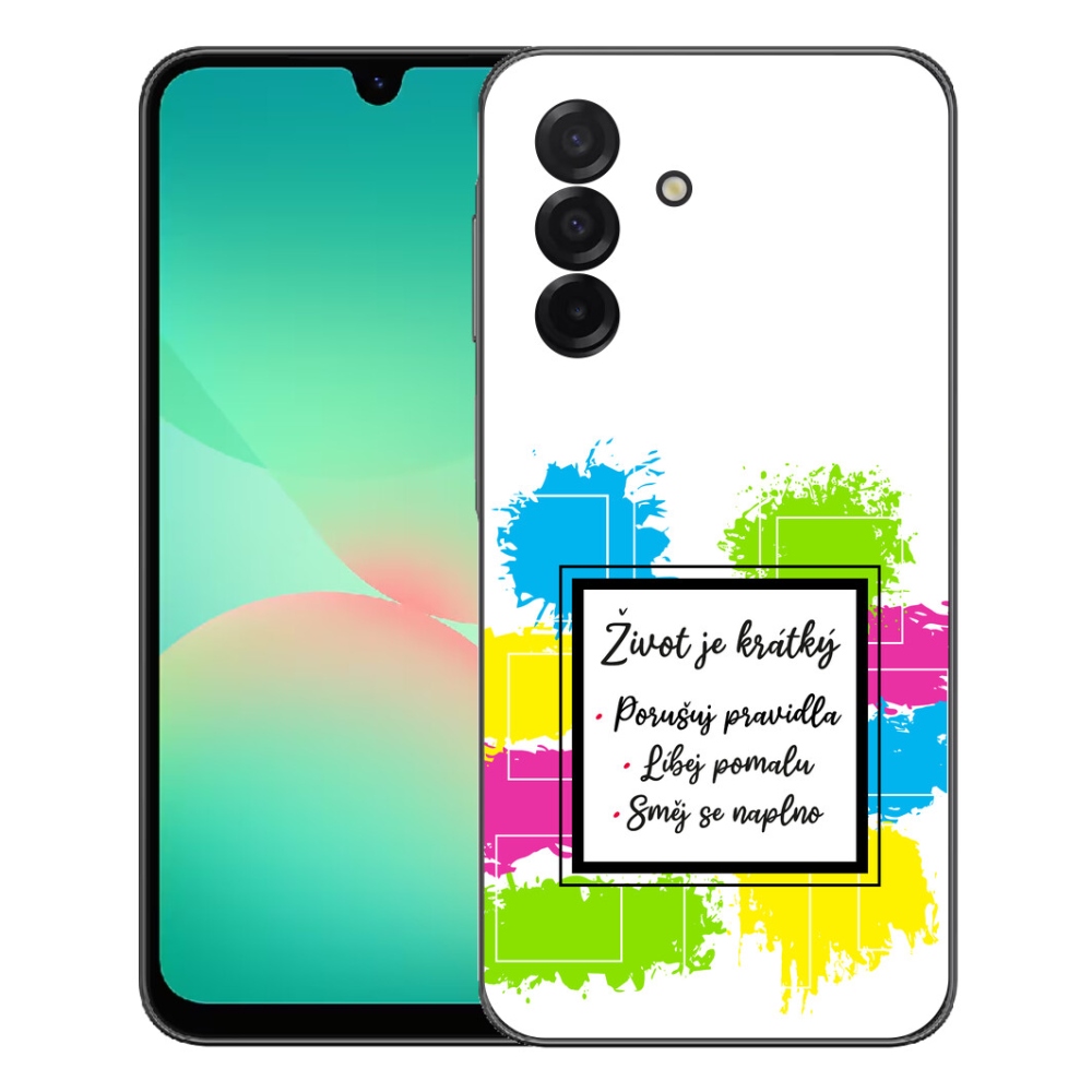 Gelový kryt mmCase na Samsung Galaxy A27 5G - citát 5 bílé pozadí